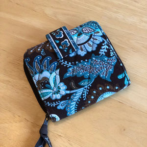 Vera Bradley Snap Tab Wallet in Java Blue